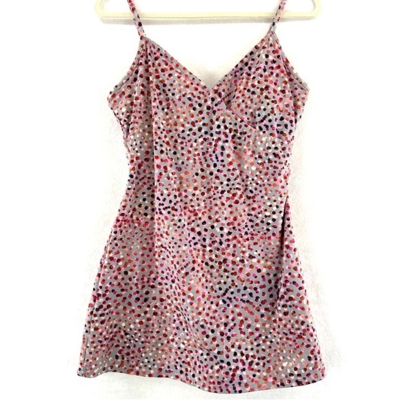 Garnet Hill Other - Garnet Hill Signature Swim Dress pink white gray size 6